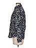 Christine 100% Cotton Animal Print Blue Long Sleeve Blouse Size 6 - photo 4