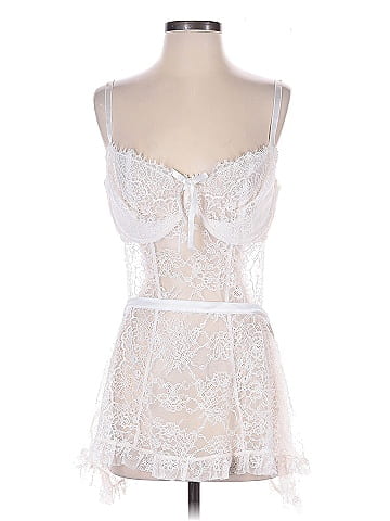 Victoria's Secret Elegant White Lace Bodysuit Lingerie (view 1)