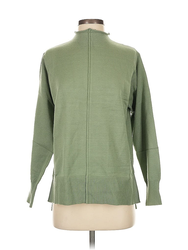Pre-owned Unbranded Turtleneck Sweater In Green