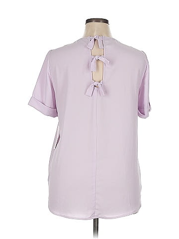Pink Clover Short Sleeve Blouse (view 2)