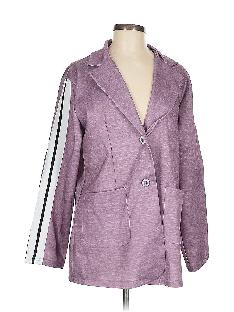 Pre-owned Unbranded Blazer Jacket In Purple