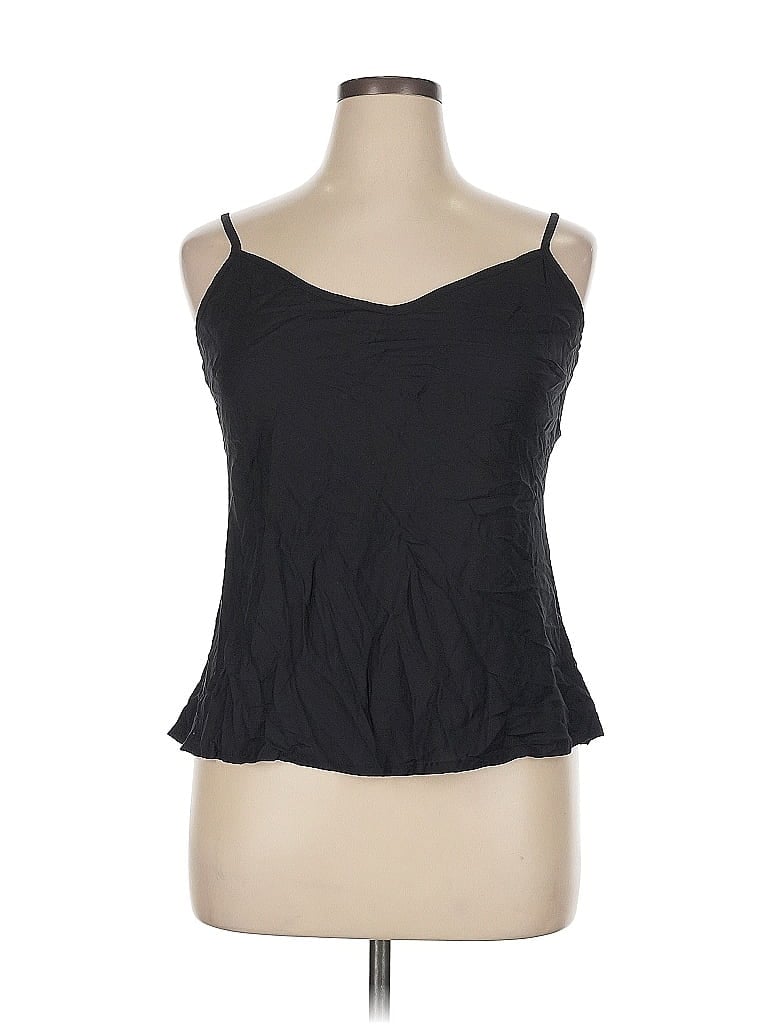 Pre-owned Mille Resort & Travel Sleeveless Top Black Sweetheart Neckline Tops