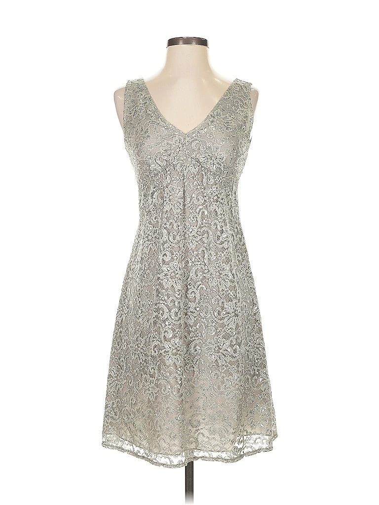 Pre-owned The Limited Cocktail Dress In Silver