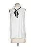 CeCe 100% Polyester White Sleeveless Blouse Size S - photo 1
