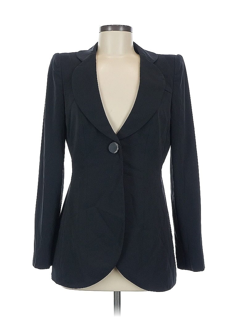 Giorgio Armani 100% Polyester Black Blazer Size EU (IT) 42 / US 6 - photo 1