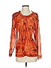 Chico's Design 100% Nylon Orange Long Sleeve Blouse Size XL - photo 1