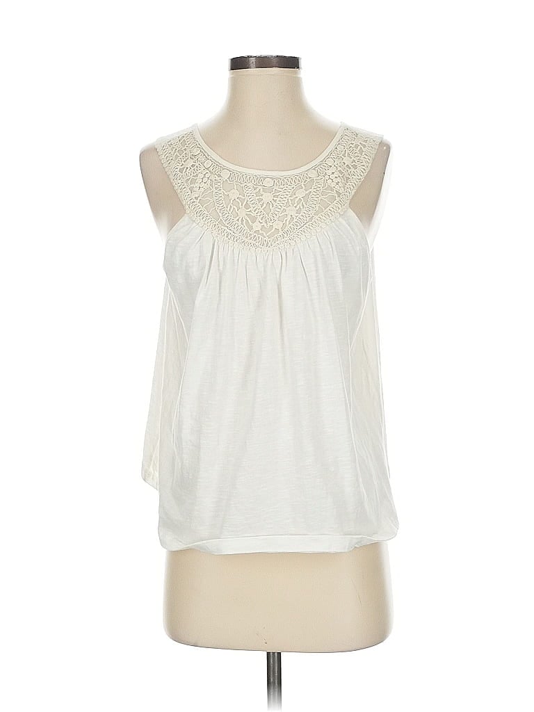Pre-owned Ranna Gill Sleeveless Blouse In White