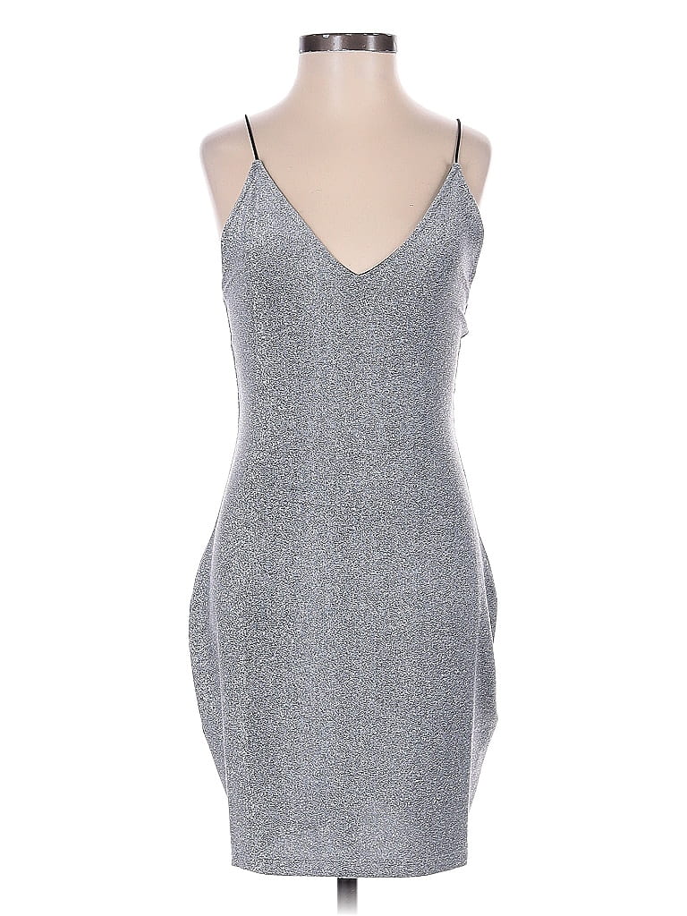 Divided By H&m Cocktail Dress In Silver