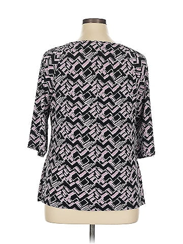 Liz & Co. 3/4 Sleeve Blouse (view 2)
