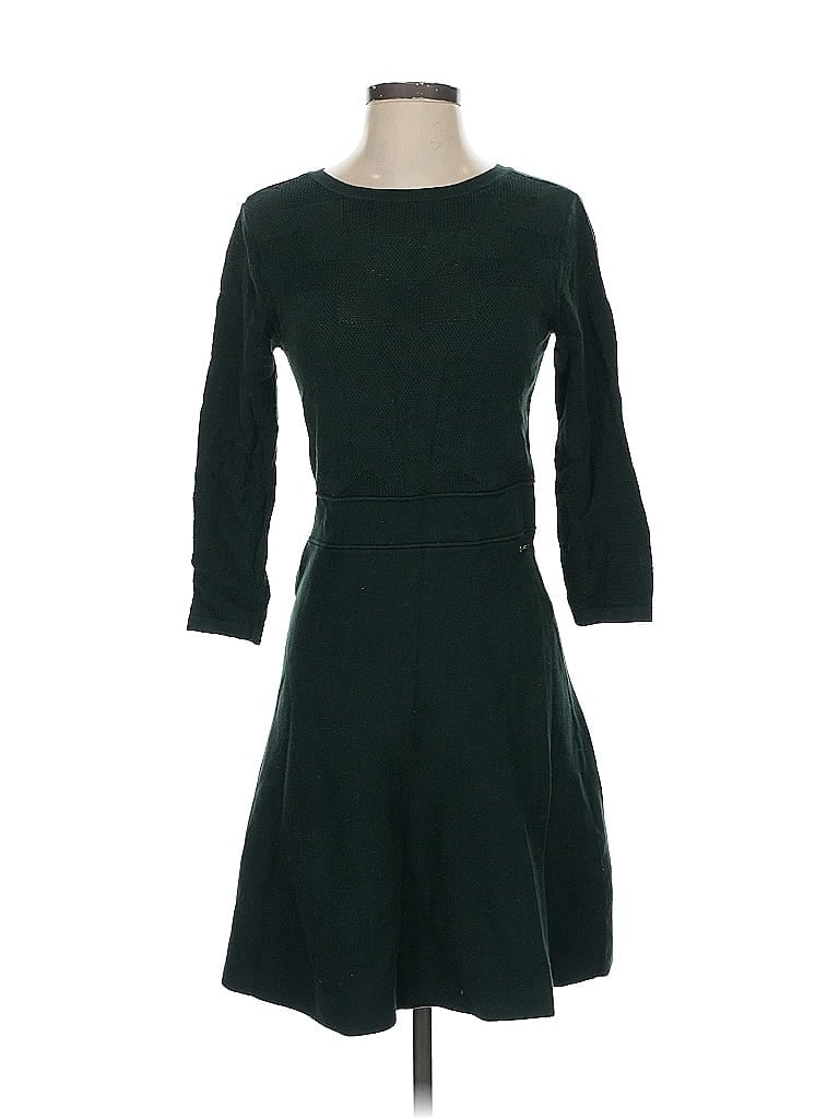 Armani Exchange Solid Green Casual Dress Size S - photo 1