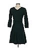 Armani Exchange Solid Green Casual Dress Size S - photo 2