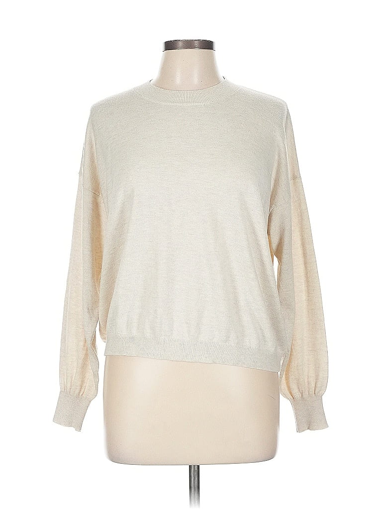 Pre-owned Bp. Pullover Sweater In White