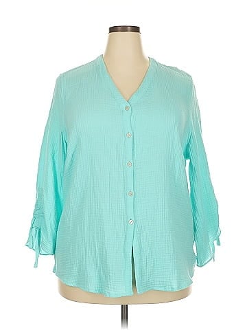 Foxcroft 3/4 Sleeve Blouse (view 1)