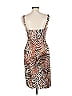 David Meister Animal Print Brown Cocktail Dress Size 10 - photo 2