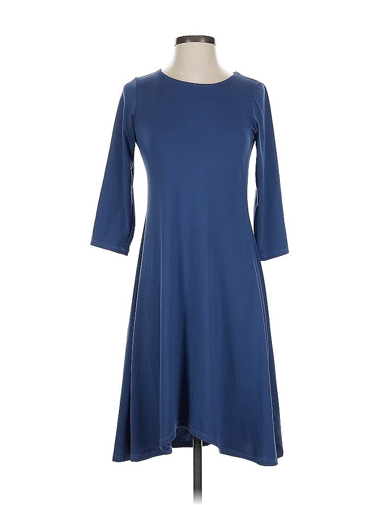 Pre-owned Just Fab Casual Dress In Blue