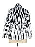 Cj Banks 100% Cotton Polka Dots Blue 3/4 Sleeve Blouse Size 1X - photo 2