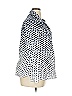 Cj Banks 100% Cotton Polka Dots Blue 3/4 Sleeve Blouse Size 1X - photo 4