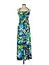 Bisou Bisou Tropical Blue Casual Dress Size 6 - photo 1