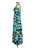 Bisou Bisou Tropical Blue Casual Dress Size 6 - photo 5