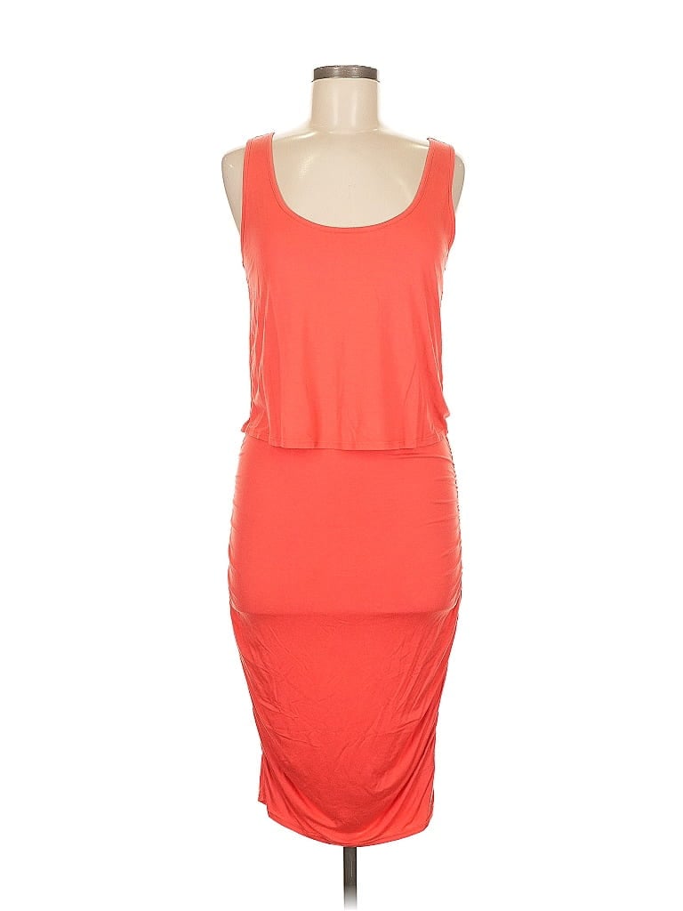 Click to view more detailed imagery on our partner's website Pre-owned Three Dots Cocktail Dress In Orange