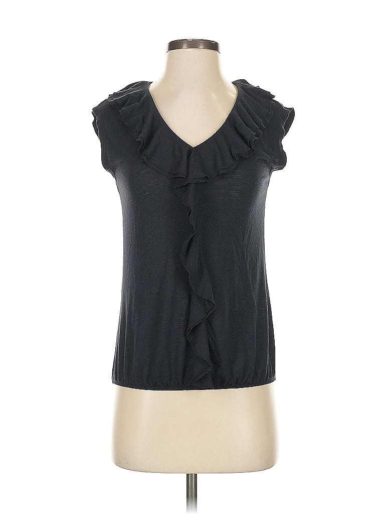 Pre-owned Ann Taylor Loft Sleeveless Blouse In Black