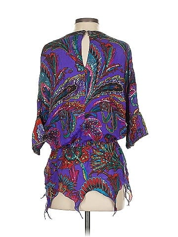 Lillie Rubin 3/4 Sleeve Silk Top (view 2)