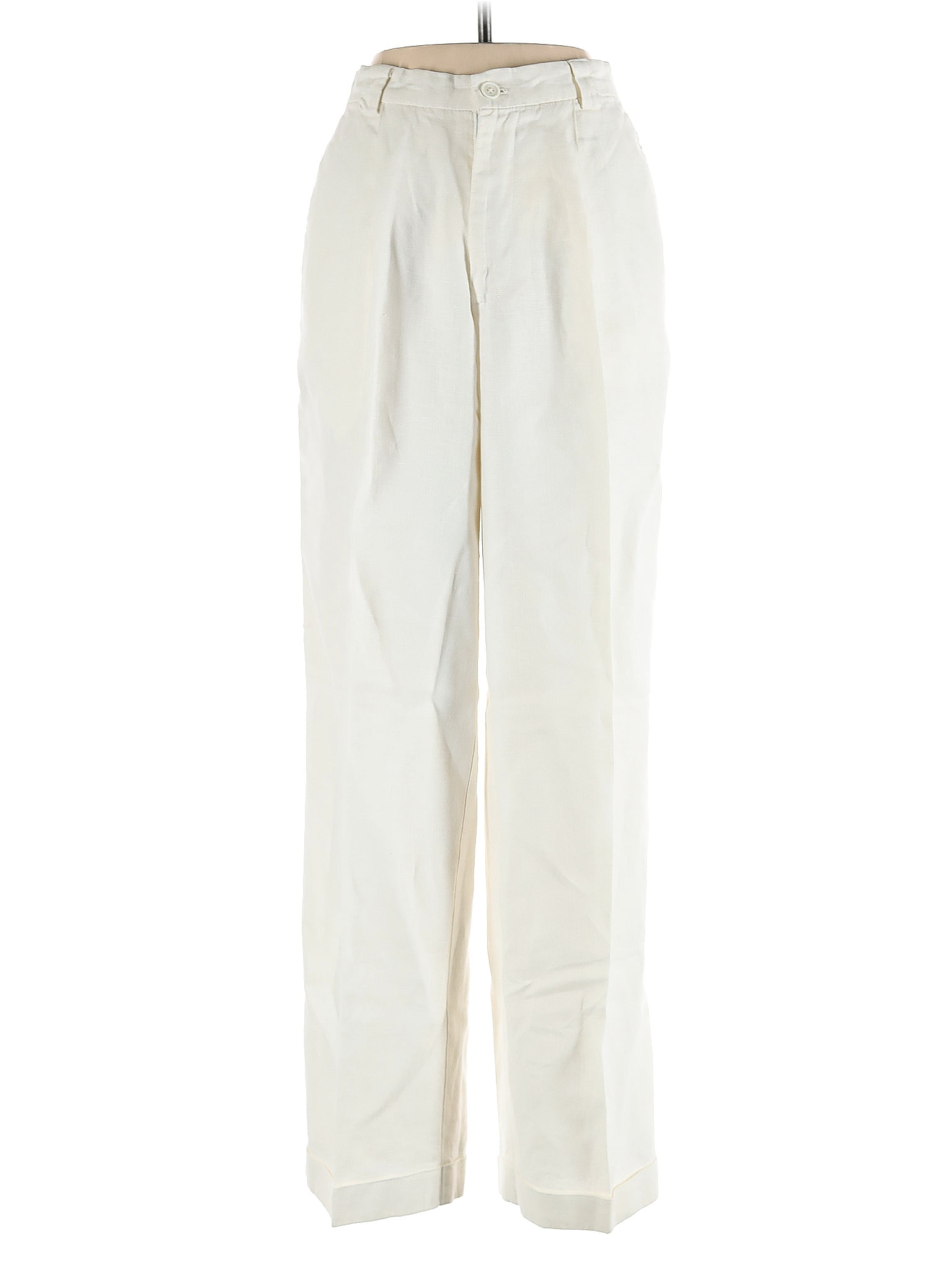 Gap 100% Linen Ivory Linen Pants Size 1