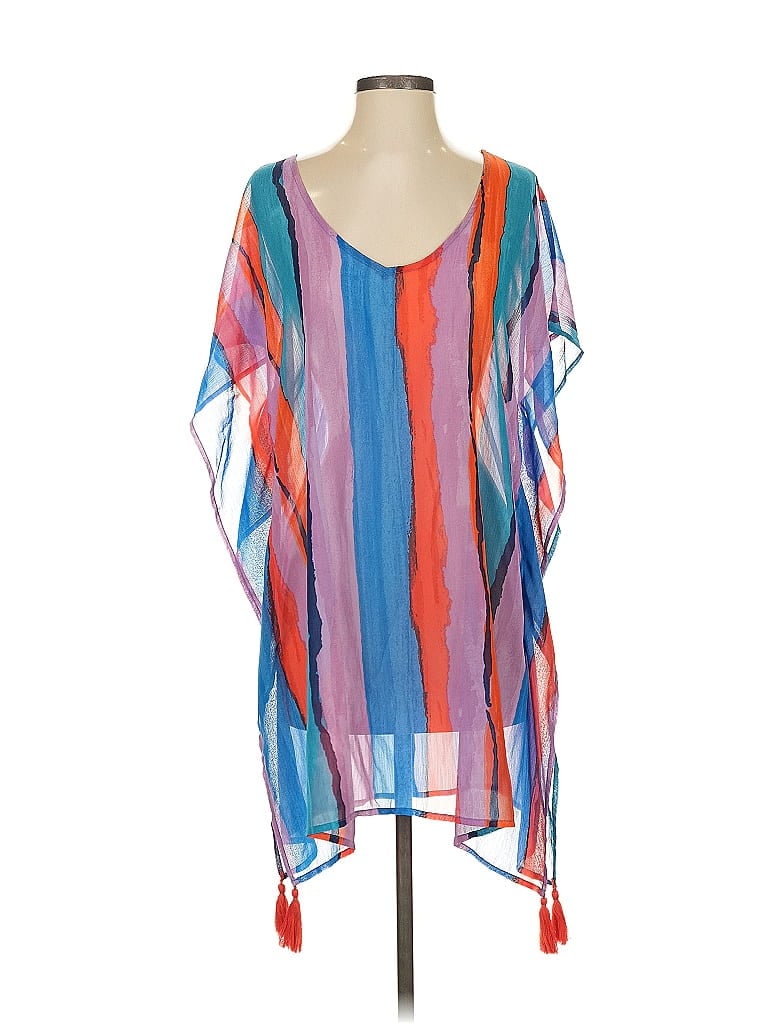 Pre-owned Palisades Beach Club Poncho In Blue