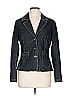 Contrast Gray Classic Blue Denim Buttoned Jacket Size L - photo 1
