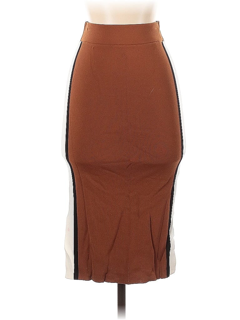 Pre-owned M&s Collection Casual Skirt In Brown
