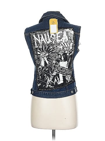 FIORUCCI Unique Blue Denim Vest with Patch (view 2)