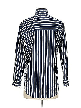J.Crew 100% Cotton Stripes Blue Long Sleeve Button-Down Shirt Size 2