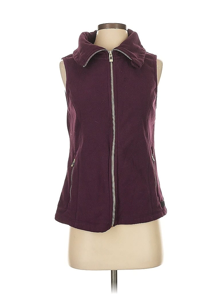Pre-owned Calvin Klein Performance Vest In Burgundy