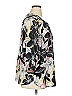 NYDJ 100% Polyester Floral Black Short Sleeve Blouse Size 1X - photo 4