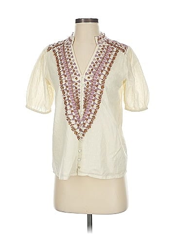 Forever That Girl for Anthropologie Short Sleeve Blouse (view 1)