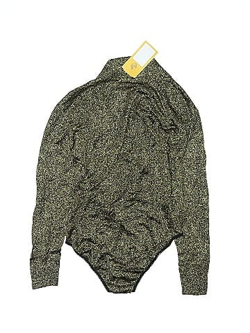 Kenar Gold Glittery Bodysuit from Kenar (view 2)