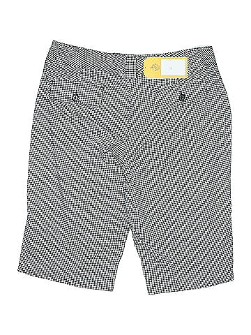 Larry Levine Black Checked Dressy Shorts (view 2)