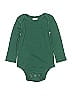 Hanna Andersson 100% Organic Cotton Green Long Sleeve Onesie Size 18-24 mo - photo 1