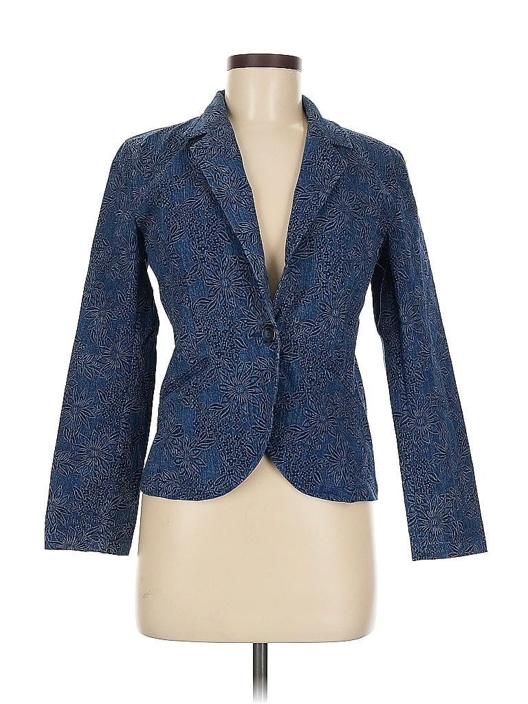 Pre-owned Assorted Brands Blazer Jacket In Blue