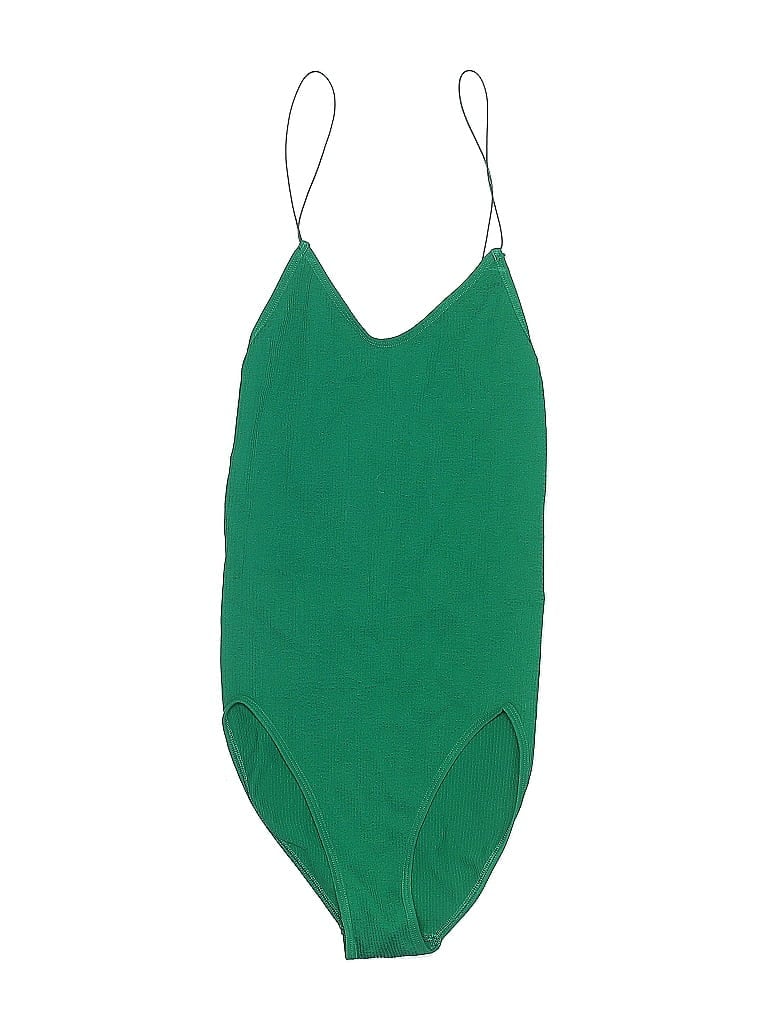 Pre-owned Out From Under Bodysuit In Green