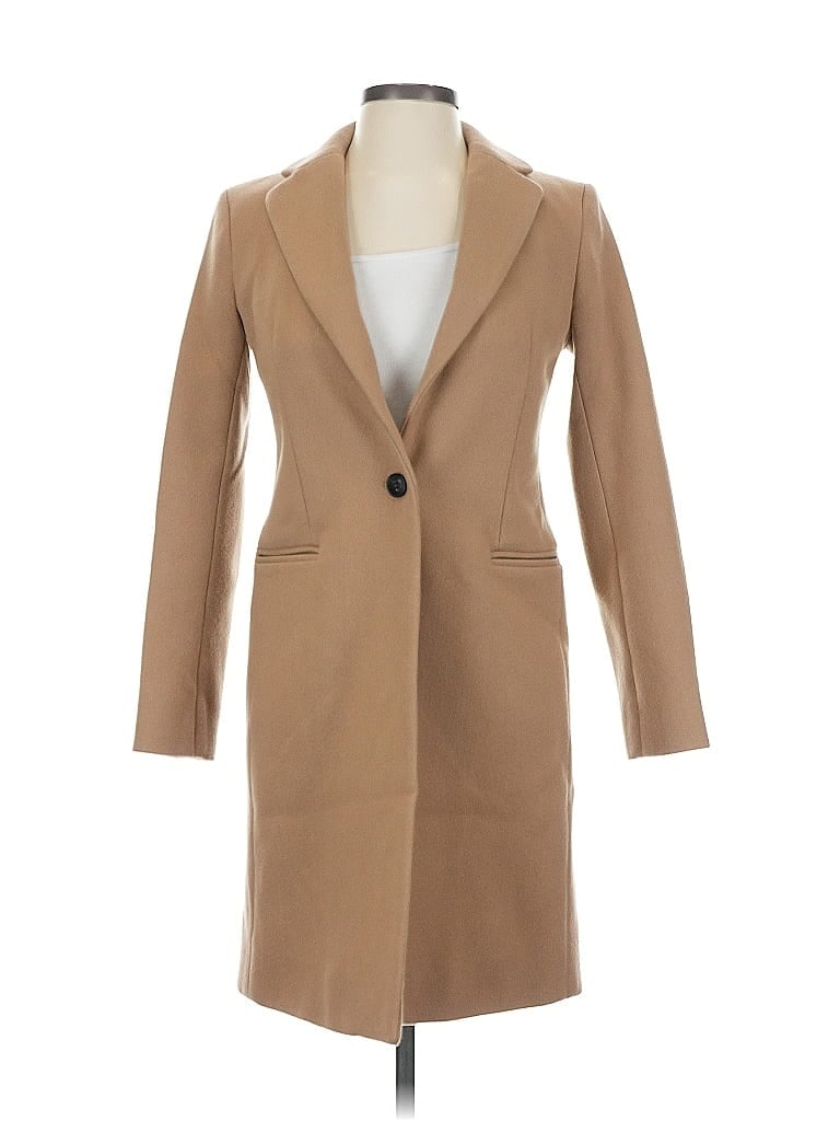 Club Monaco Tan Wool Coat Size XS - photo 1