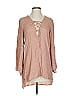 Sabo 100% Rayon Pink Long Sleeve Blouse Size XS - photo 1
