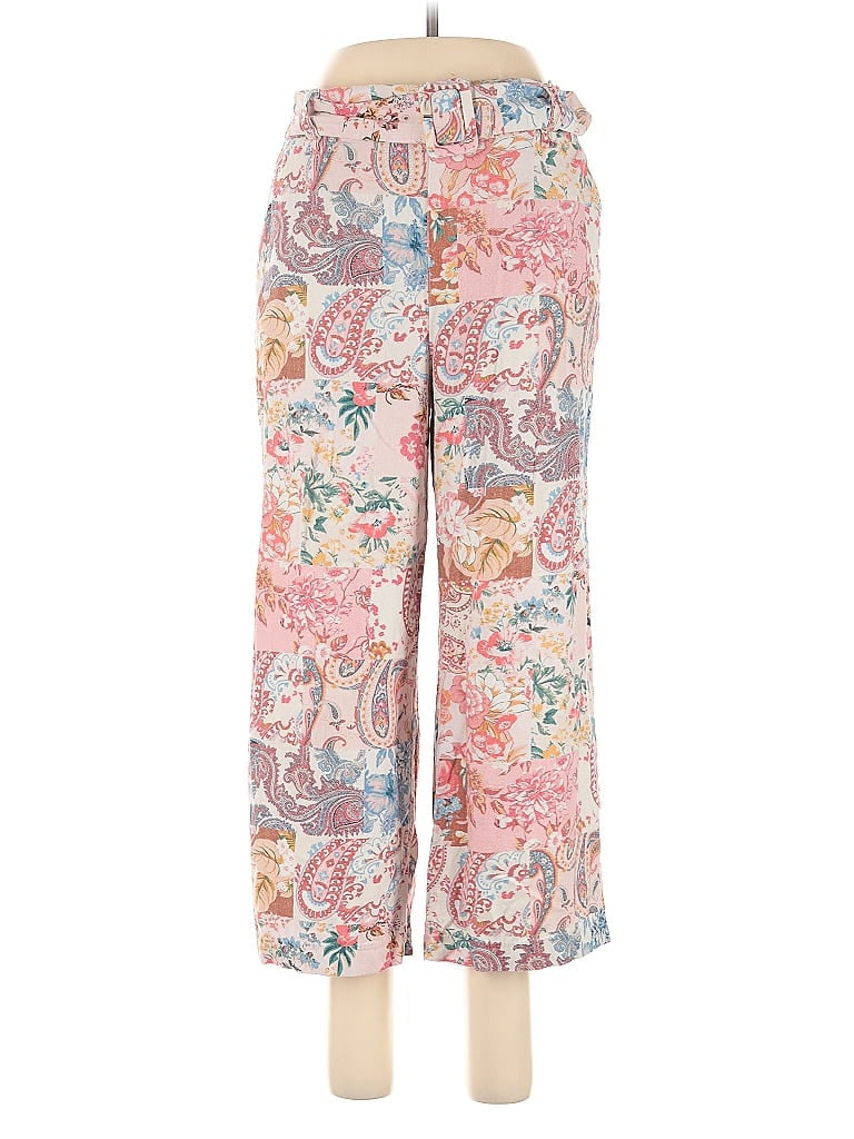 Pre-owned Sigrid Olsen Linen Pants In Pink