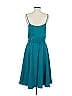 J.Crew Collection Solid Teal Casual Dress Size 4 - photo 2