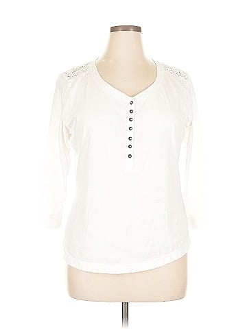 Lauren Jeans Co. 3/4 Sleeve Blouse (view 1)