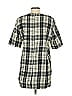 Olive Plaid Gray Casual Dress Size S - photo 2