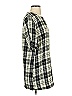Olive Plaid Gray Casual Dress Size S - photo 4