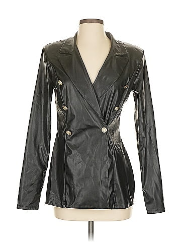 PrettyLittleThing Faux Leather Jacket (view 1)