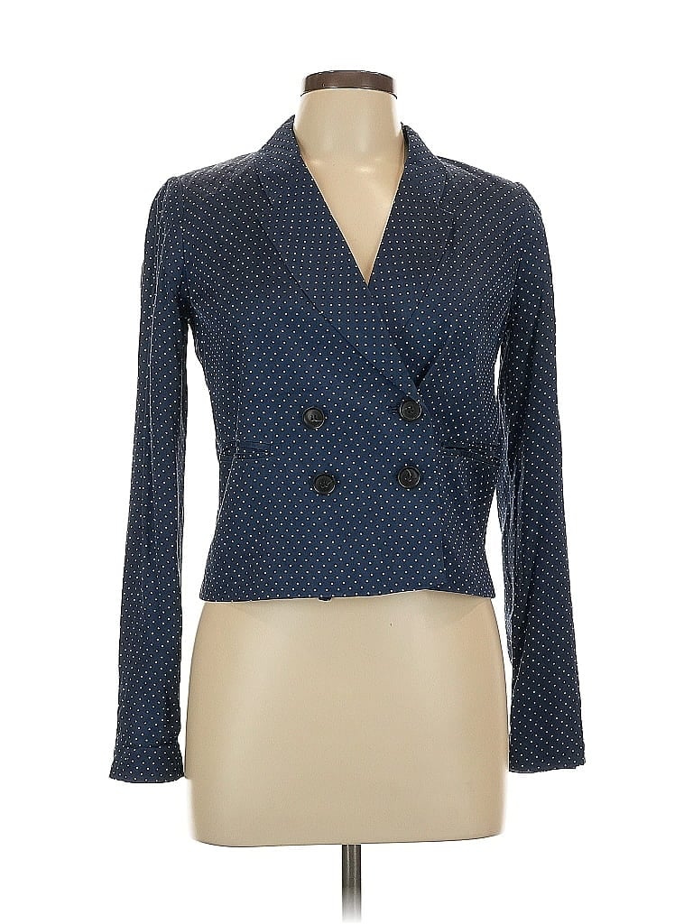 Elizabeth and James Polka Dots Blue Blazer Size L - photo 1