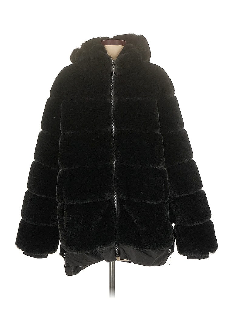 Belle Fare 100% Polyester Black Faux Fur Jacket Size S - photo 1